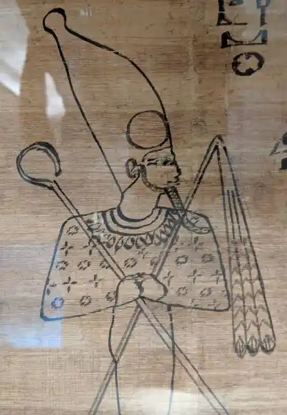 Upper body close up. Worship of Re in The West, Litany of Re